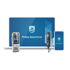 PHILIPS SpeechLive Basic (PCL1051) - Solution Cloud de dictée et transcription de vos paroles en texte - Oceatech