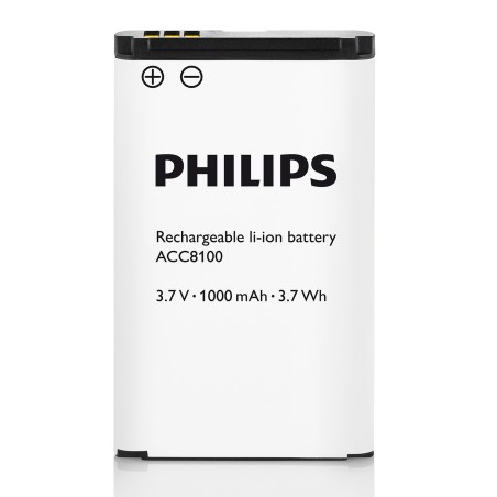 Batterie PHILIPS ACC8100 pour dictaphone DPM - Rechargeable Li-ion 1000mAh - OCEATECH