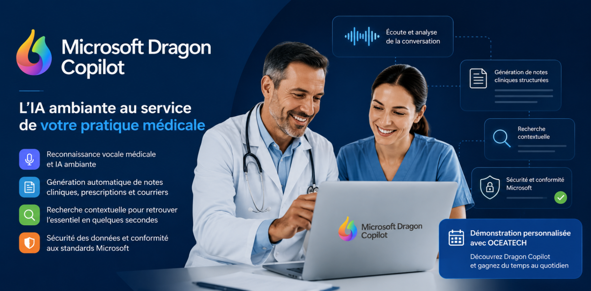 Microsoft Dragon Copilot transforme la manière dont les professionnels de santé réalisent leur documentation !
